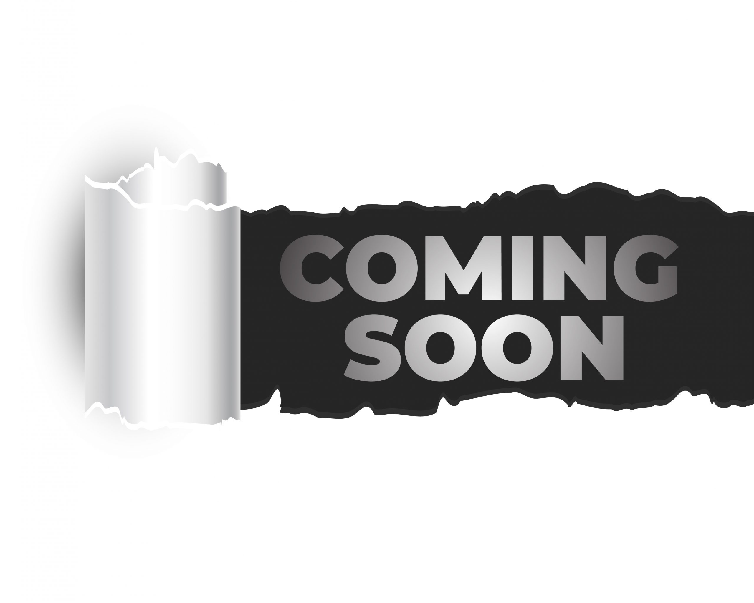 torn style coming soon promo template for social media post